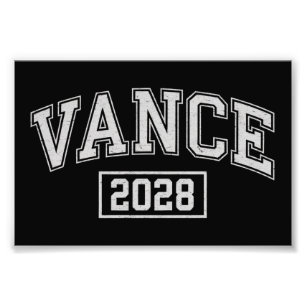 JD Vance 2028 President Election Campaign Vance  Photo Print