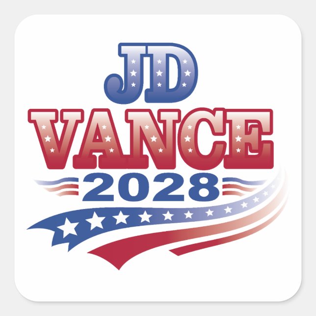 JD Vance 2028 (ssol) Square Sticker (Front)