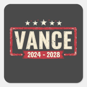 Jd Vance Trump Election 2028 President Vote  Square Sticker