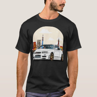 JDM Skyline R34 Tuning Japan Tokio Drift TShirt