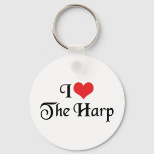 Je aime le porte-clés harpe