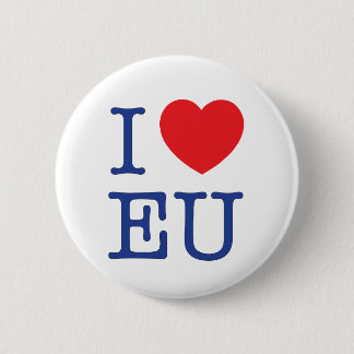"Je Badge d'UE de coeur"/Pin/bouton