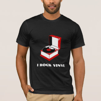 Je bascule le T-shirt de joueur de disque vinyle