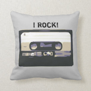 Je bascule ! Rétro coussin de Cassete de musique