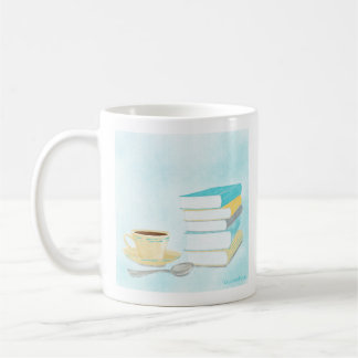 Je bois du café et lis des livres Mug