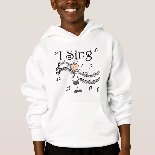 Je chante le chiffre musical T-shirts et cadeaux (Devant)