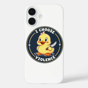 Je choisis la violence - coque iphone de canard mi