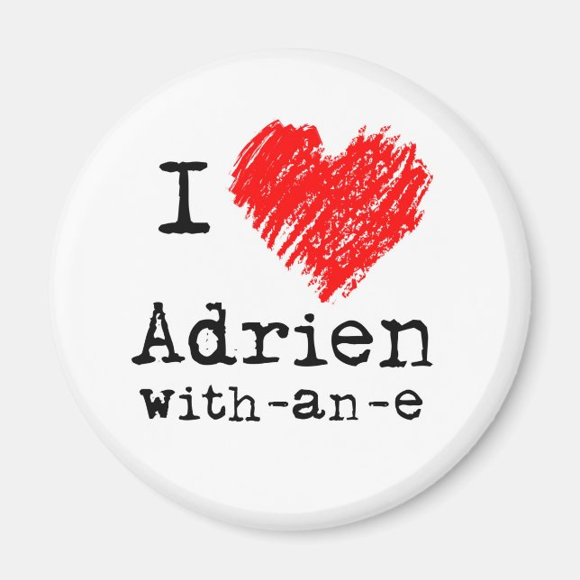 Je coeur Adrien-avec-un-e aimant (Devant)
