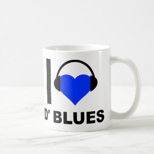 Je Coeur D'Blues Drôle Mug
