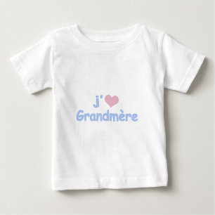 Je "coeur" Grandmère Baby T-Shirt