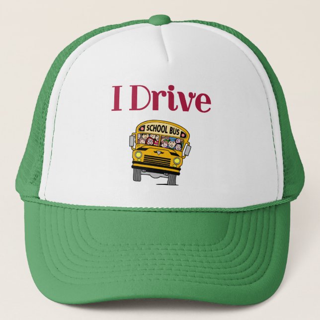 Je conduis un casquette d'autobus scolaire (Devant)