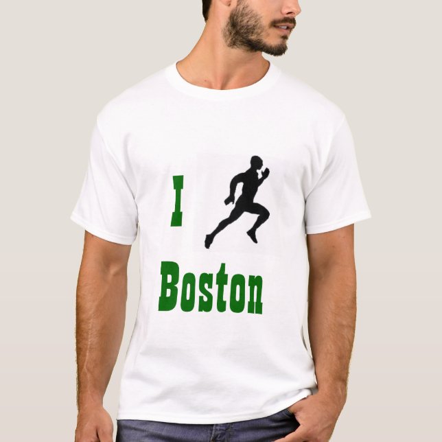 Je cours le T-shirt de Boston (Devant)