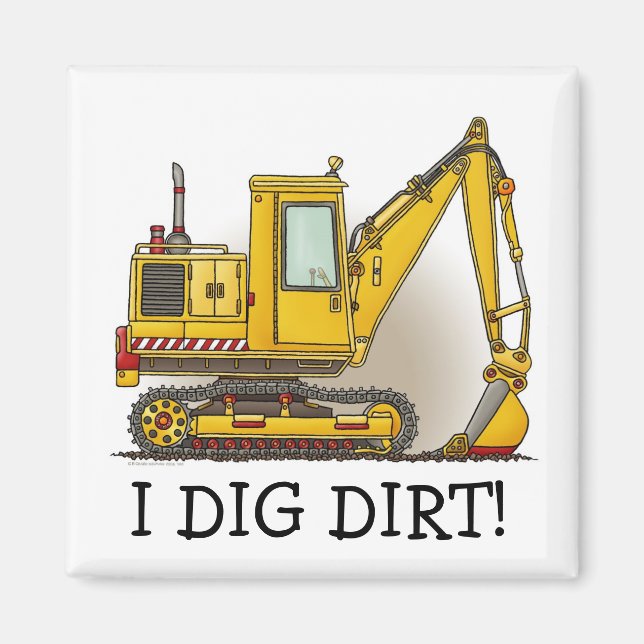 Je Creg Dirt Digger Shovel Magnet (Devant)
