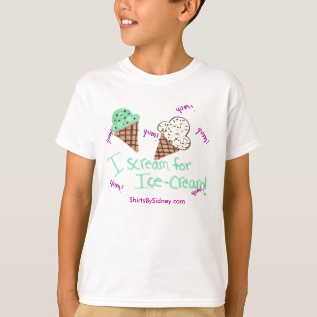 Je crie pour le T-shirt de glace (Devant)
