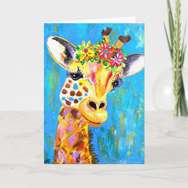 Je Crois Encore La Carte Giraffe<Blank Inside> (Devant)
