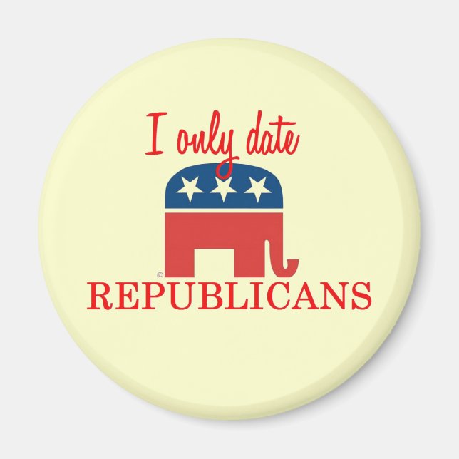 Je Date Seulement Le Magnet Républicain (Devant)