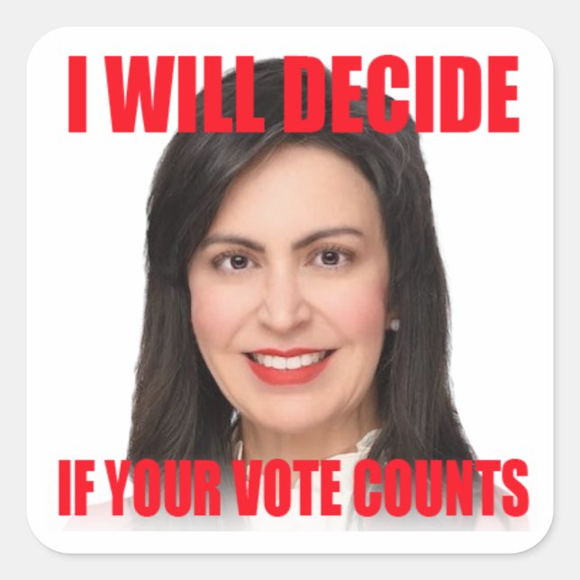 Je Déciderai Si Votre Vote Compte Sticker (Devant)