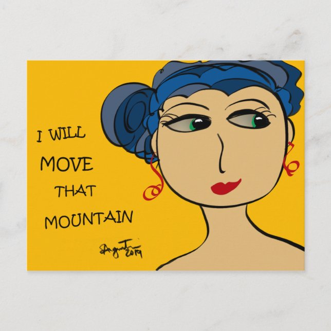 JE DÉPLACERAI CETTE MONTAGNE - CARTE INDIVIDUELLE (Devant)