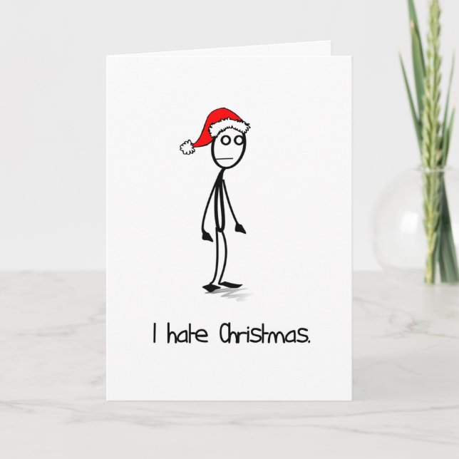 Je déteste la carte de Noël (Devant)