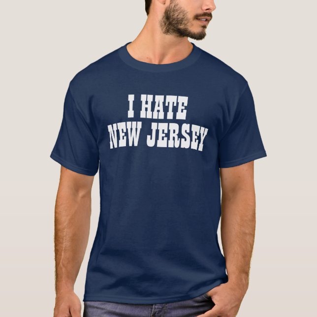 Je déteste le T-shirt de New Jersey (Devant)