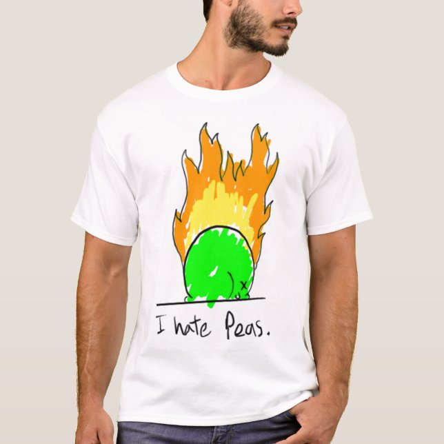 je déteste le T-shirt de pois (Devant)