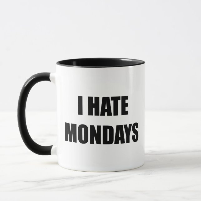 Je déteste les lundis café Mug (Gauche)