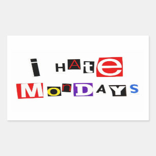 Je déteste Sticker du lundi