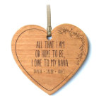 Je Dois À Mon Ornement En Forme Coeur Nana 4,5"