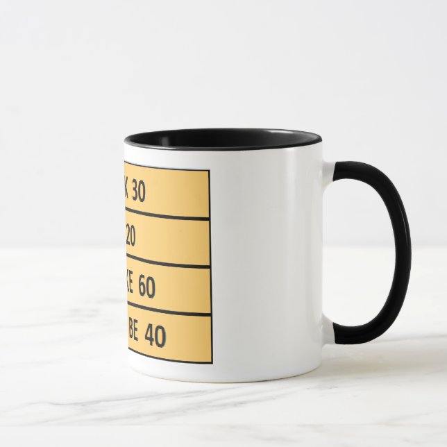 JE DOIS ÊTRE 40 MUG (Droite)