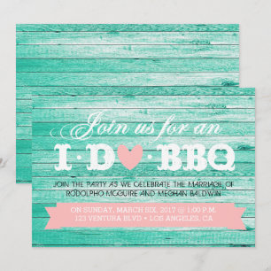 JE FAIS BBQ ENGAGEMENT PARTI INVITATION