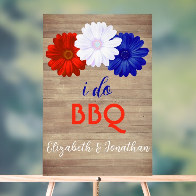 Je fais BBQ Patriotique Floral (Neutre)