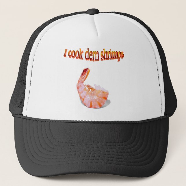 Je fais cuire le casquette drôle de crevettes de (Devant)