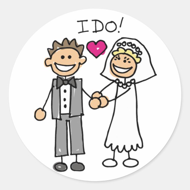 Je fais des autocollants de mariage (Devant)