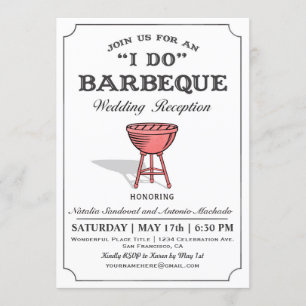 JE FAIS des invitations de réception de mariage de