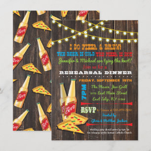 Je fais des invitations pour le dîner de la Pizza 