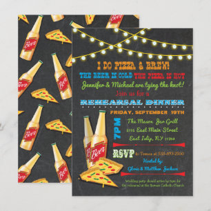 Je fais des invitations pour le dîner de la Pizza 