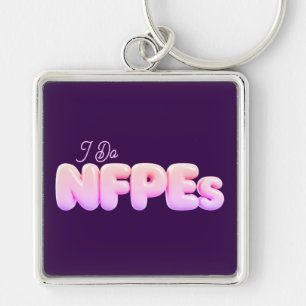 "Je fais des NFPEs" Porte-clés Violet