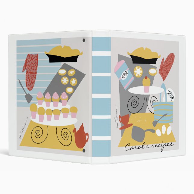 "Je fais" le classeur cuire au four de RECETTE de (Arrière-plan)