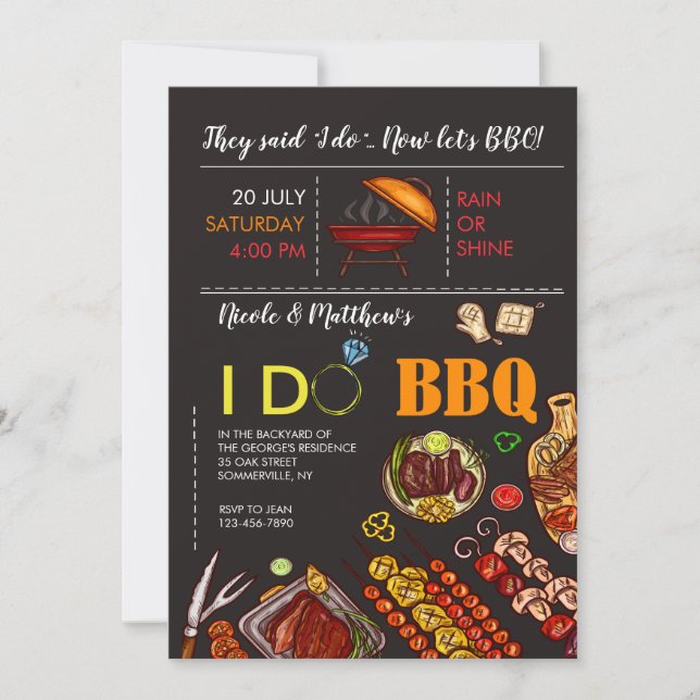 Je fais une invitation BBQ (Devant)