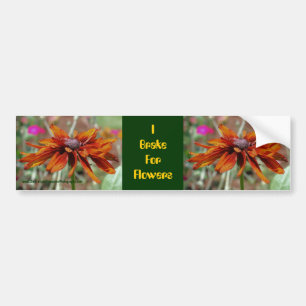 Je Freins Pour Les Fleurs Sticker Bumper Faisy