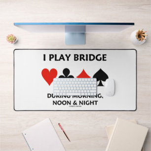 Je joue au bridge le matin midi et soir Cartes de
