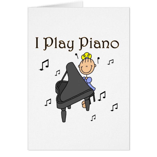 Je joue le T-shirts et les cadeaux de piano (Devant)