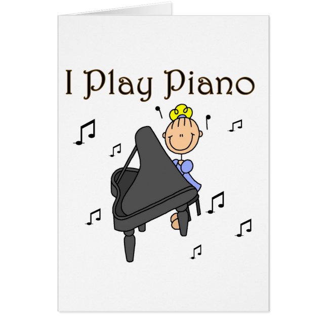 Je joue le T-shirts et les cadeaux de piano (Devant)