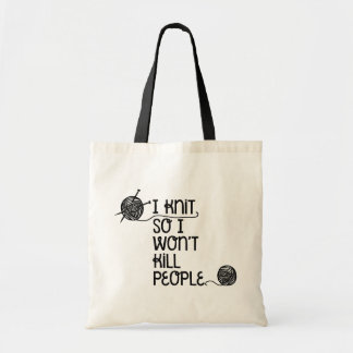 Je Knit donc je ne tuerai pas le Sac fourre-tout d