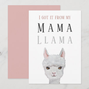 Je l'ai reçu de ma carte de la Fête des Mères Llam