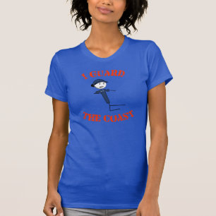 "Je le T-shirt des femmes garde côte" (le texte