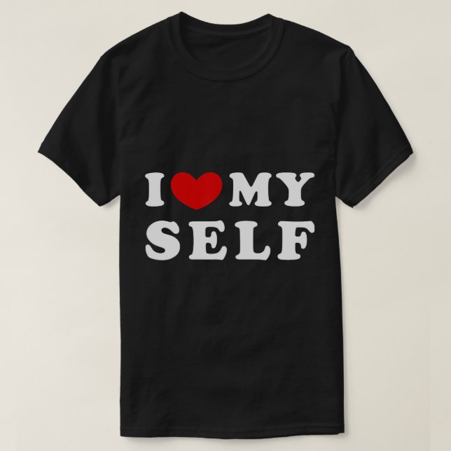 Je M'Aime, Je Me Coeur T-Shirt (Design devant)