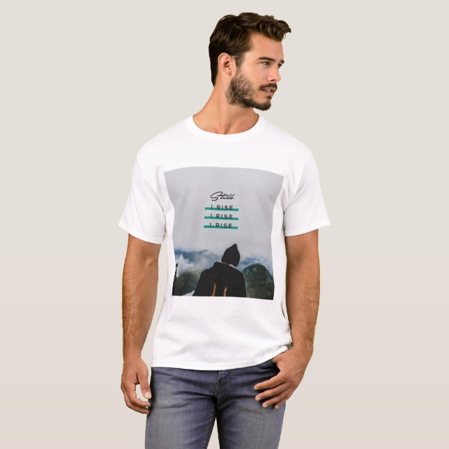 >> Je me lève toujours >> le T-shirt des hommes (Devant entier)