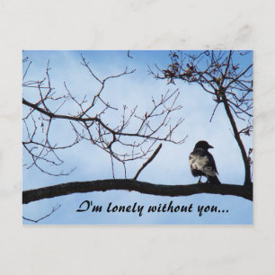 "Je me sens seul sans toi..." carte postale