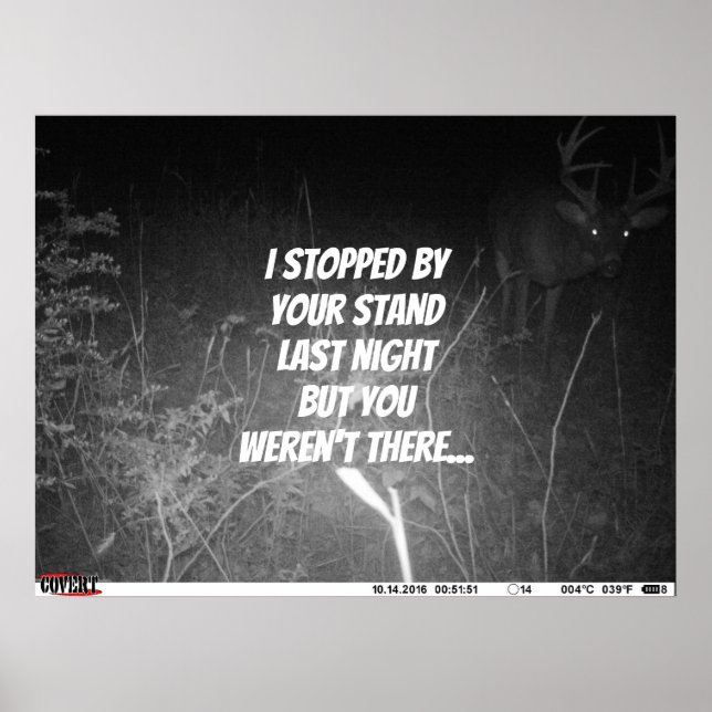 Je me suis arrêté à côté de votre affiche de stand (Devant)